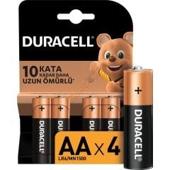 DURACELL ALKALİN KALEM PİL (AA) 4'LÜ