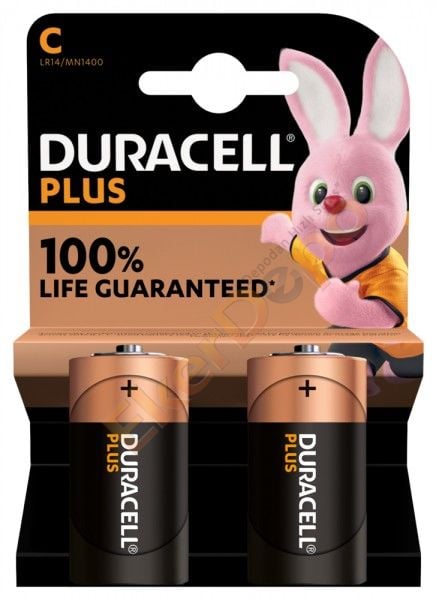 DURACELL PLUS ALKALİN ORTA BOY 2'Lİ (LR14/C)