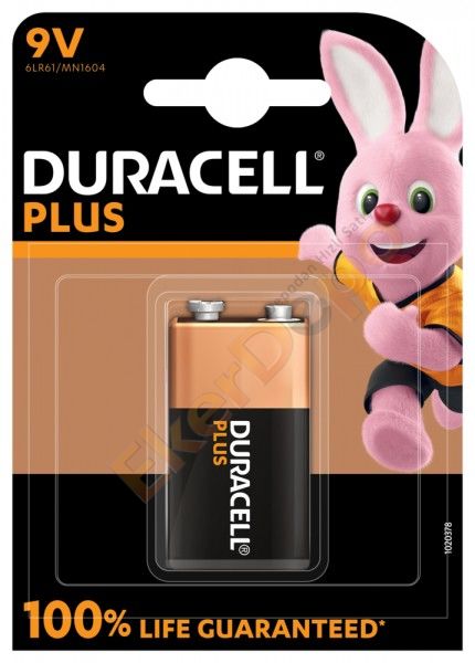 DURACELL PLUS ALKALİN 9 VOLT PİL