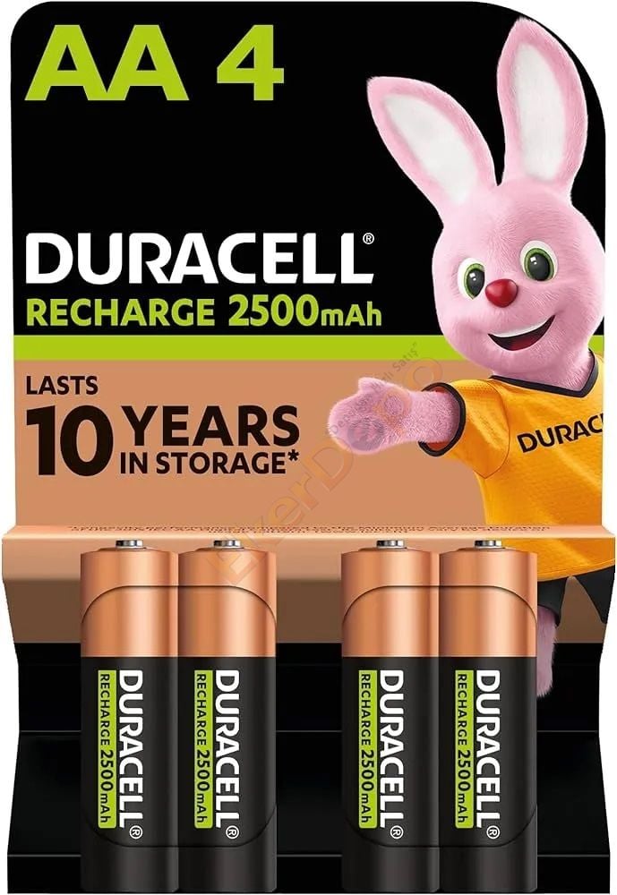 DURACELL ŞARJLI KALEM PİL (AA) 2500 MAH  4'LÜ