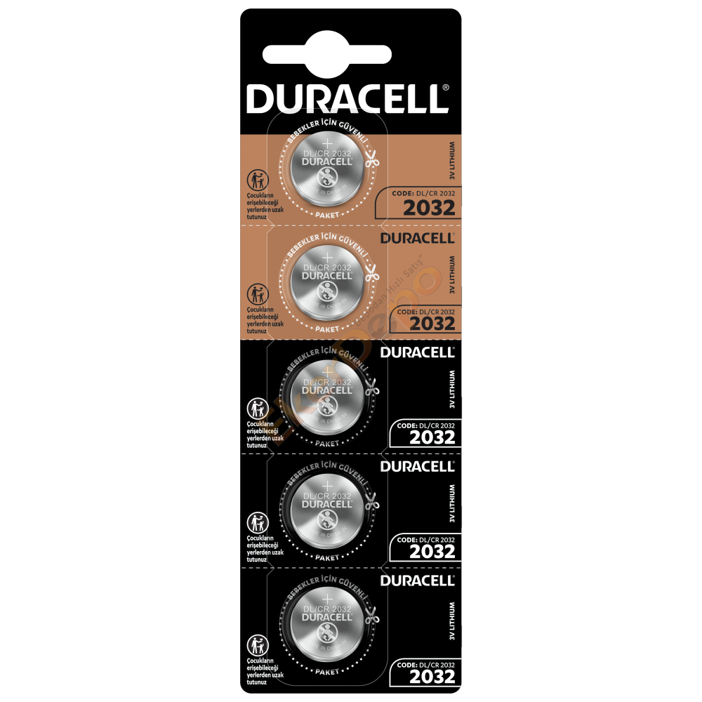 DURACELL LİTYUM CR2032 PİL 5'Lİ