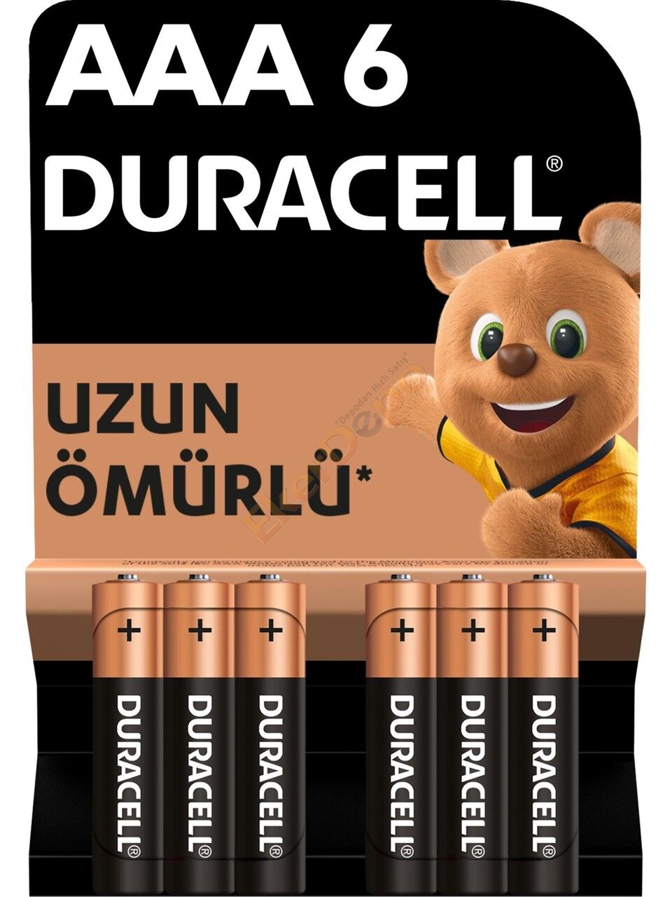 DURACELL ALKALİN İNCE PİL AAA 6'LI PAKET