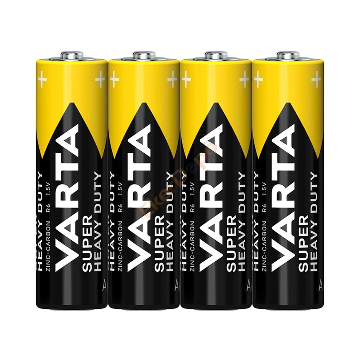 VARTA SÜPER HEAVY DUTY ÇİNKO-KARBON KALEM PİL AA 4'LÜ